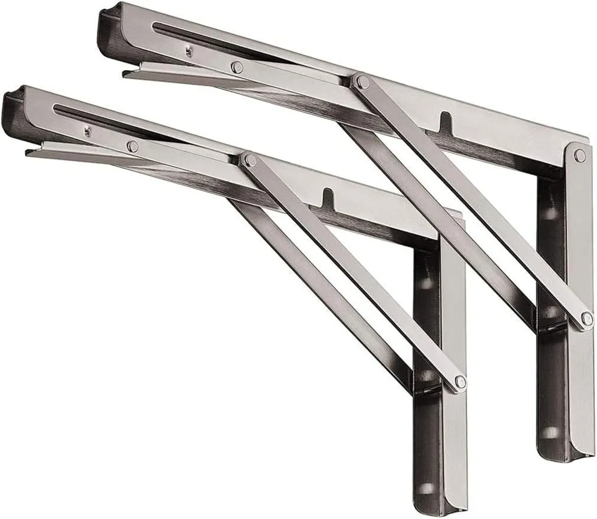 Heavy duty large foldable metal shelf brackets - Image 1