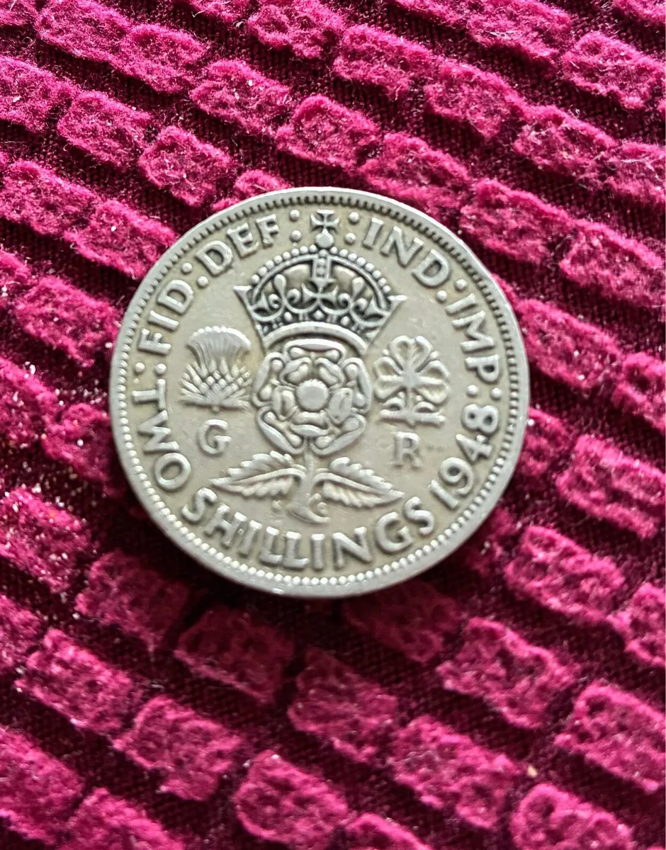 1948 British Two Shillings Coin - Image 2