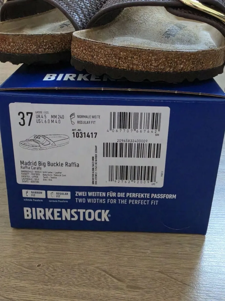 Birkenstock Madrid Big Buckle Raffia – New & unwor - Image 4