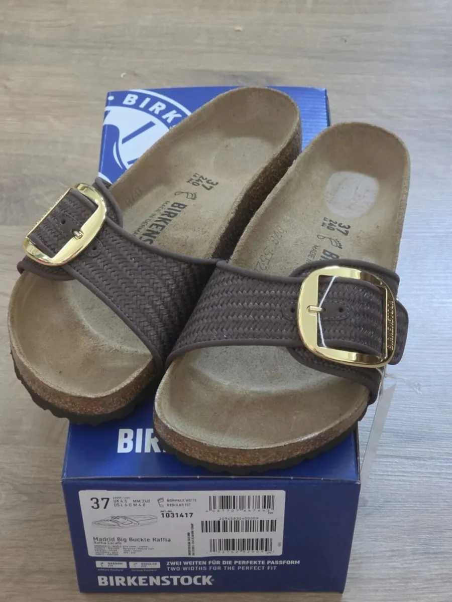 Birkenstock Madrid Big Buckle Raffia – New & unwor - Image 1