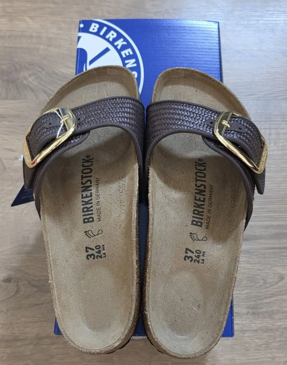 Birkenstock Madrid Big Buckle Raffia – New & unwor - Image 3