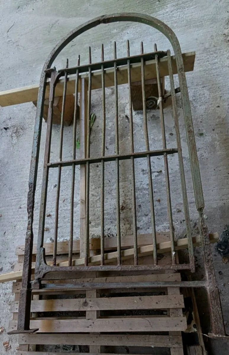 Antique Wrought Iron Pedestrian Gate