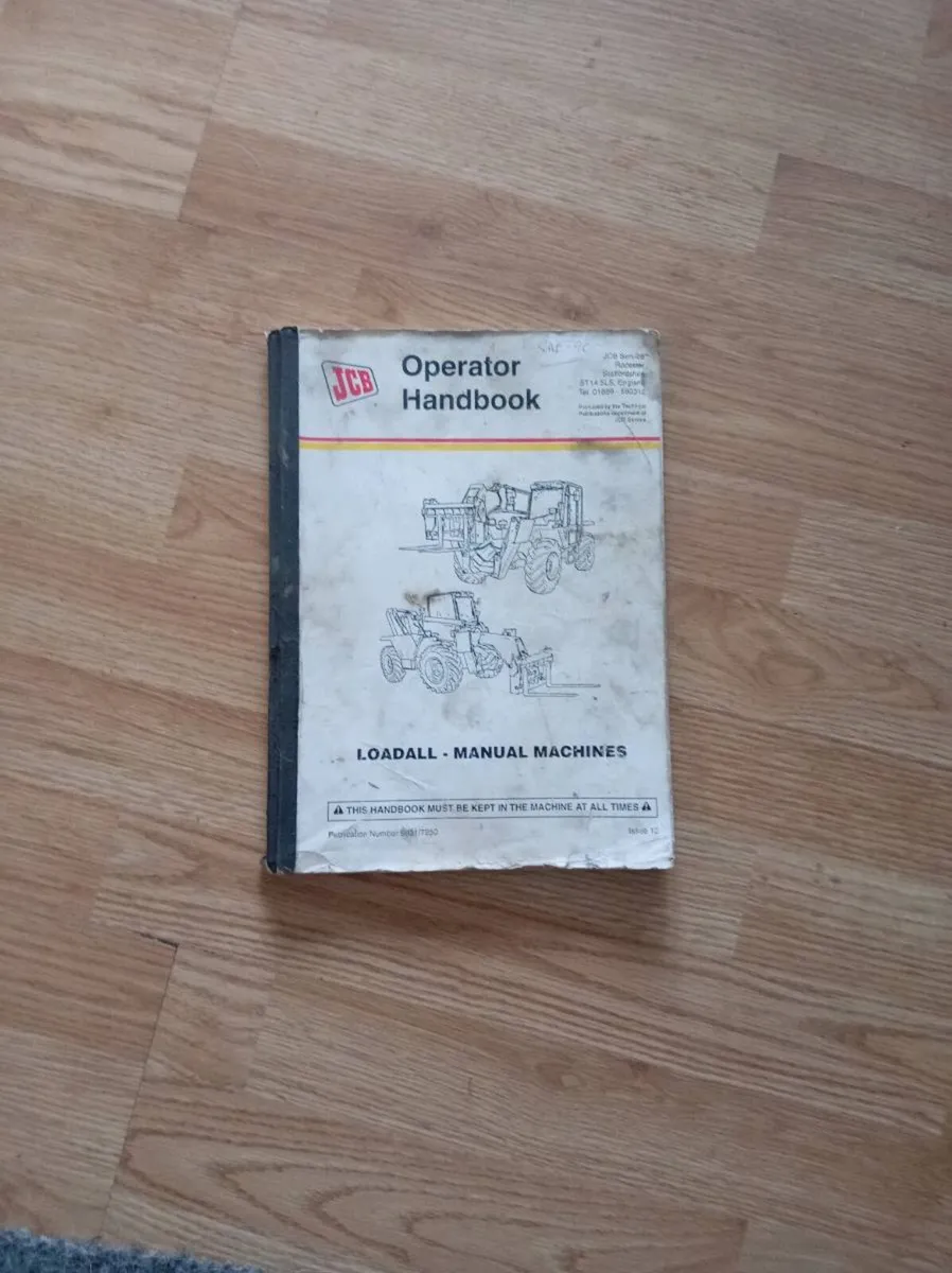 Book Jcb operator handbook - Image 1