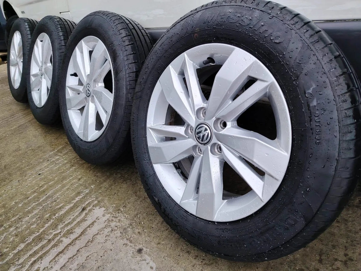 15" VW Polo alloys with new tyres - Image 1
