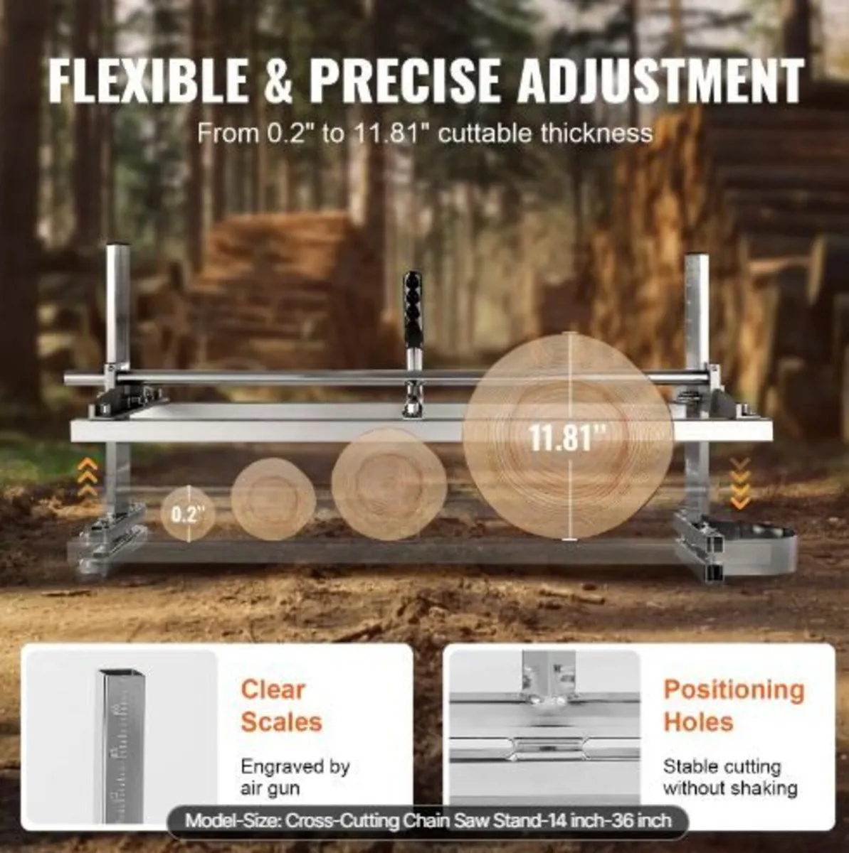 Portable Sawmill 35.6cm-91.4cm Guide Bar - Image 2