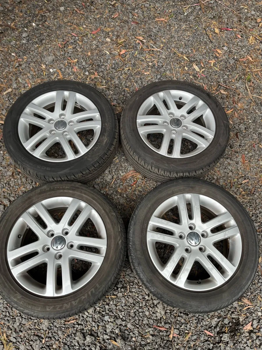 16’ VW Golf Caddy 5x112 alloy wheels - Image 1