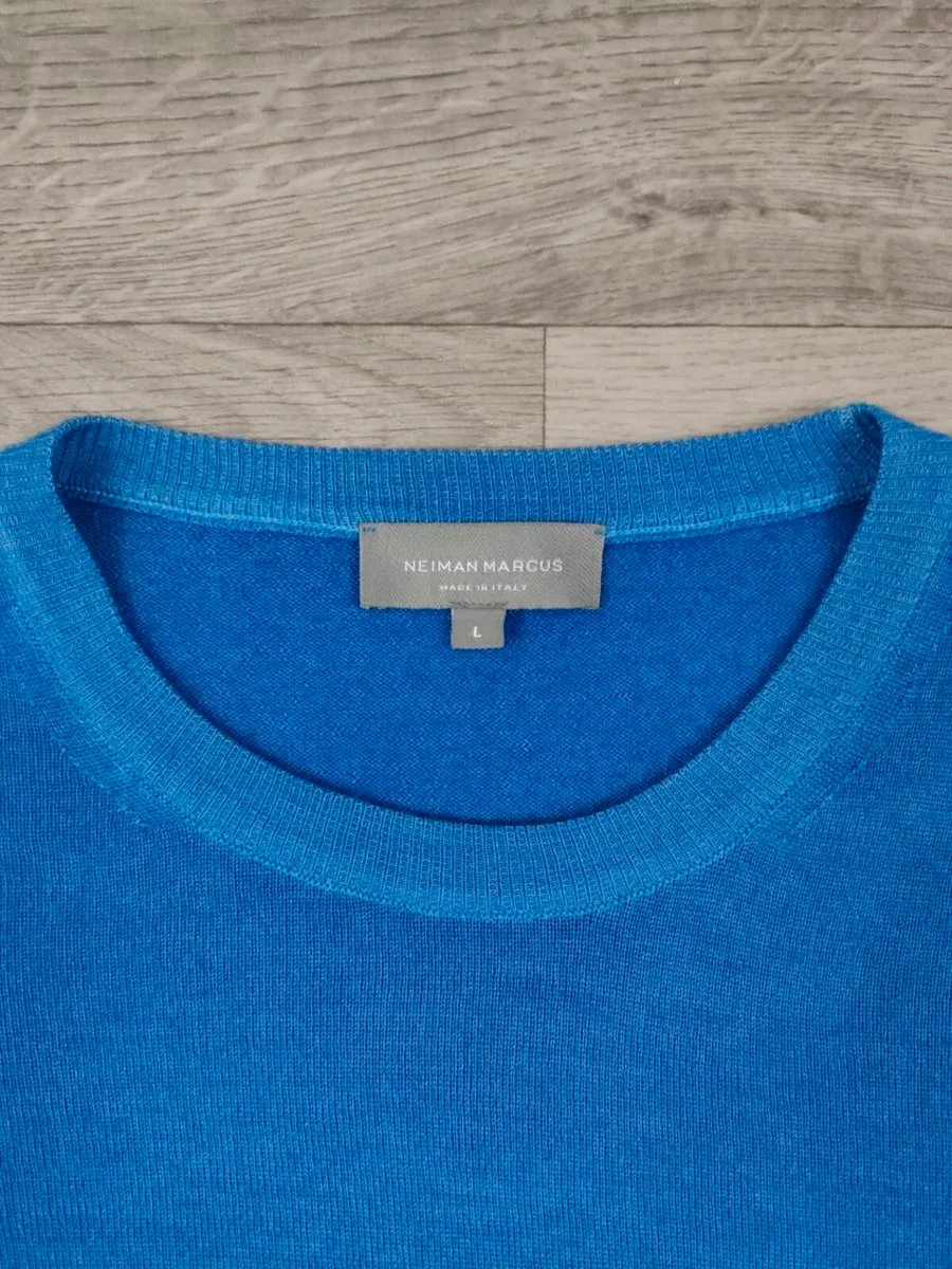 Neiman Marcus Wool Jumper Mens Large RRP 235 - Image 3