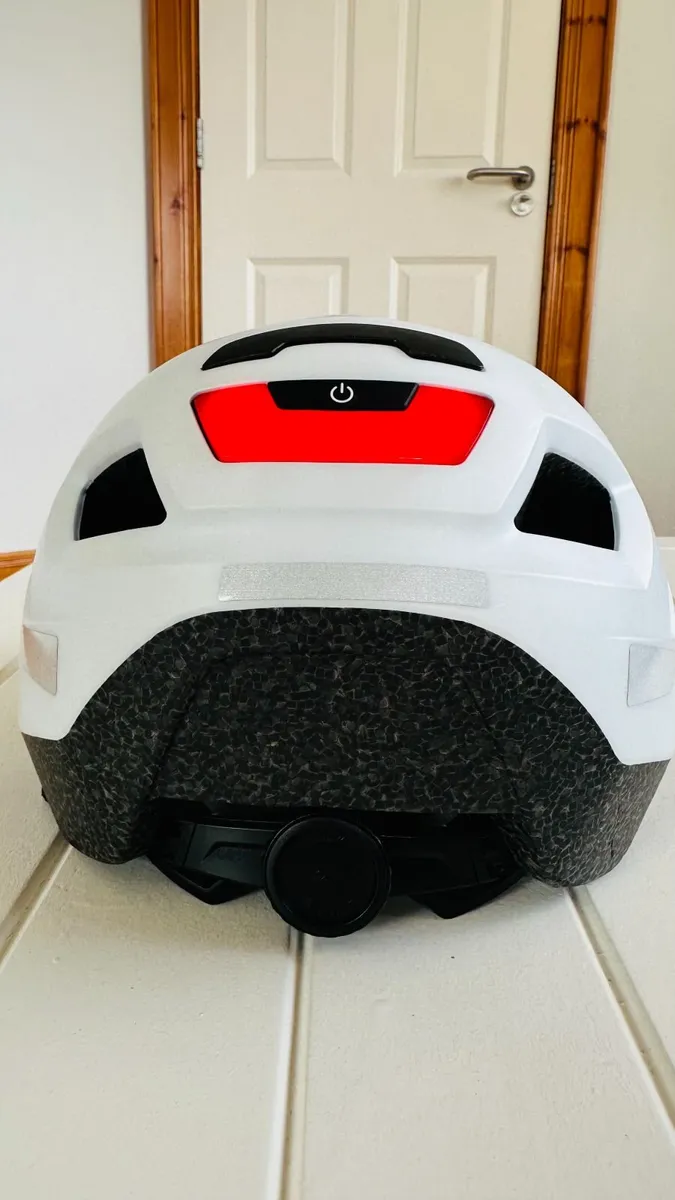 Cycling Helmet with LED Rear Light - Image 1