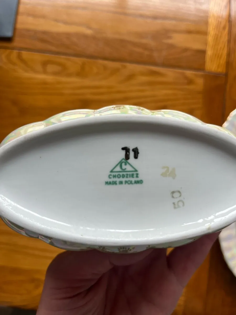porcelain dinner service, mother of pearl finish - Image 3