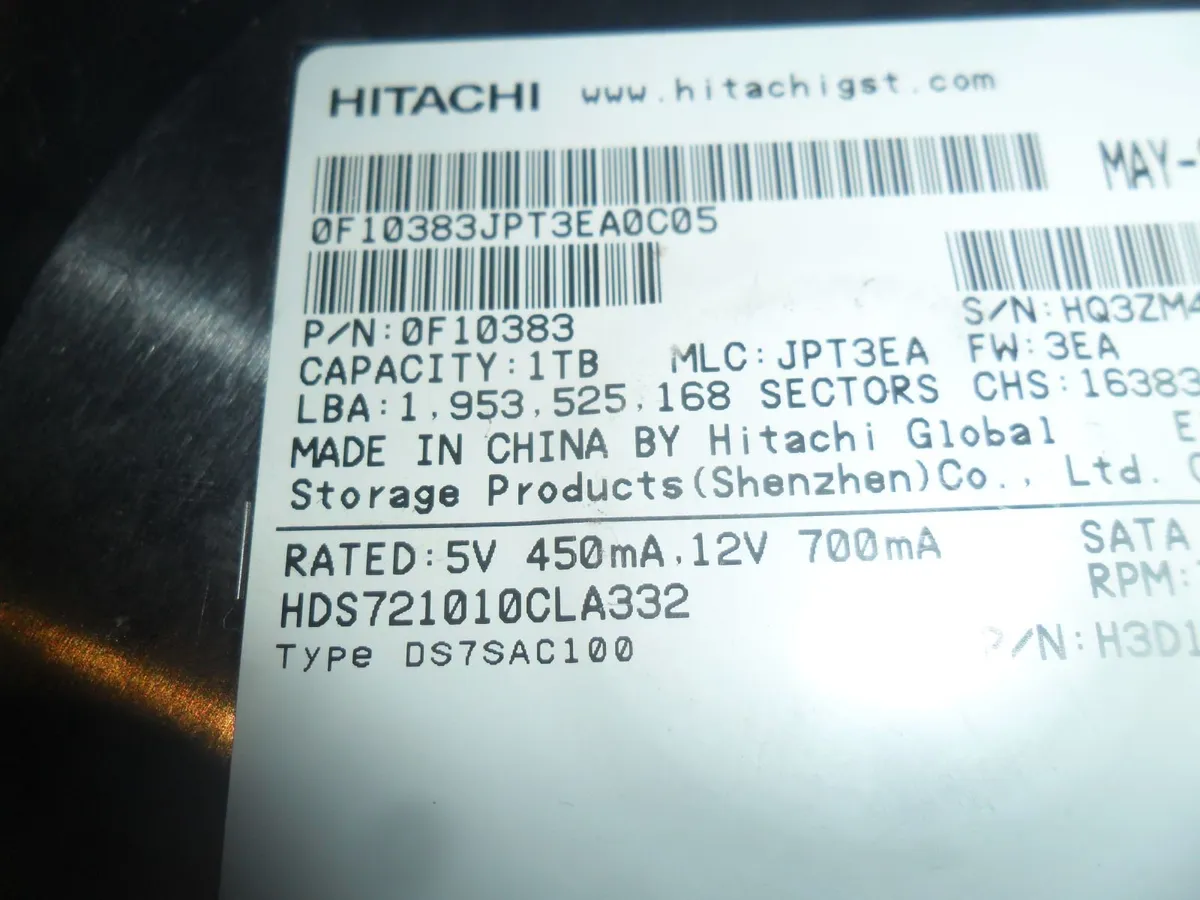 Hitachi Hdd 1 TB - Image 2