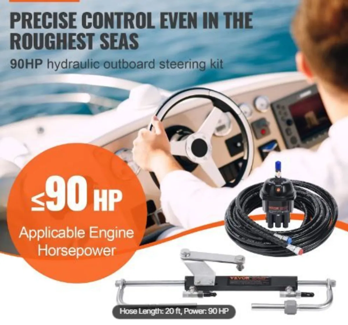 Hydraulic Outboard Steering Kit - Image 3