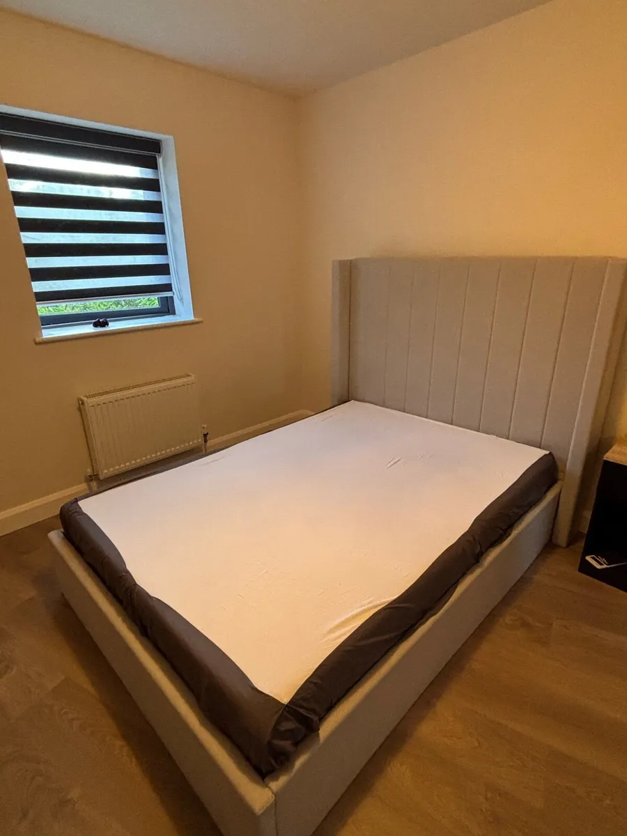 Double Ottoman Bed Grey - Image 4