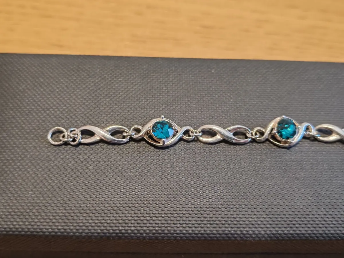H. Samuel Sterling Silver Blue Topaz Bracelet - Image 2