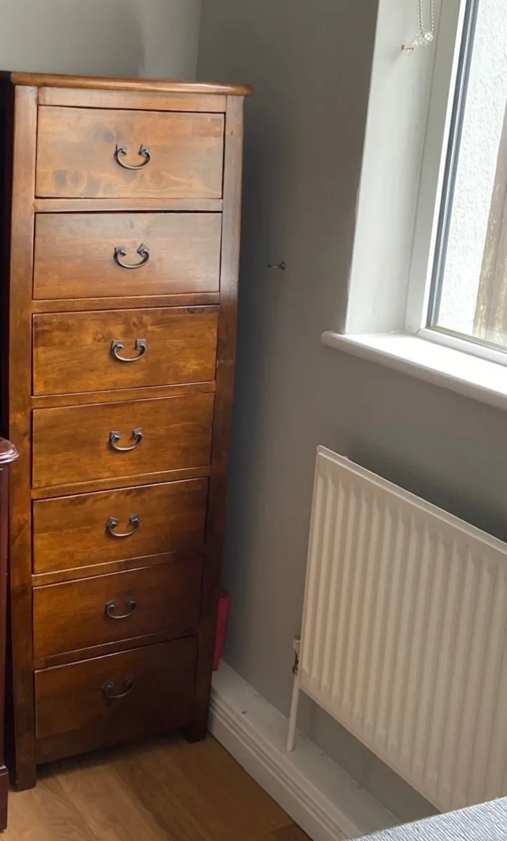 Tallboy Chest of Drawers – Solid Wood Finish