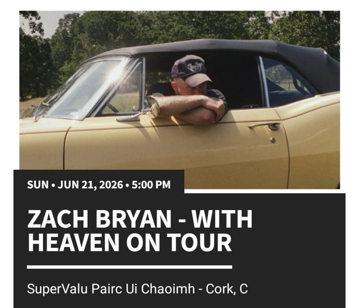 2 tickets for Zach Bryan - Image 1