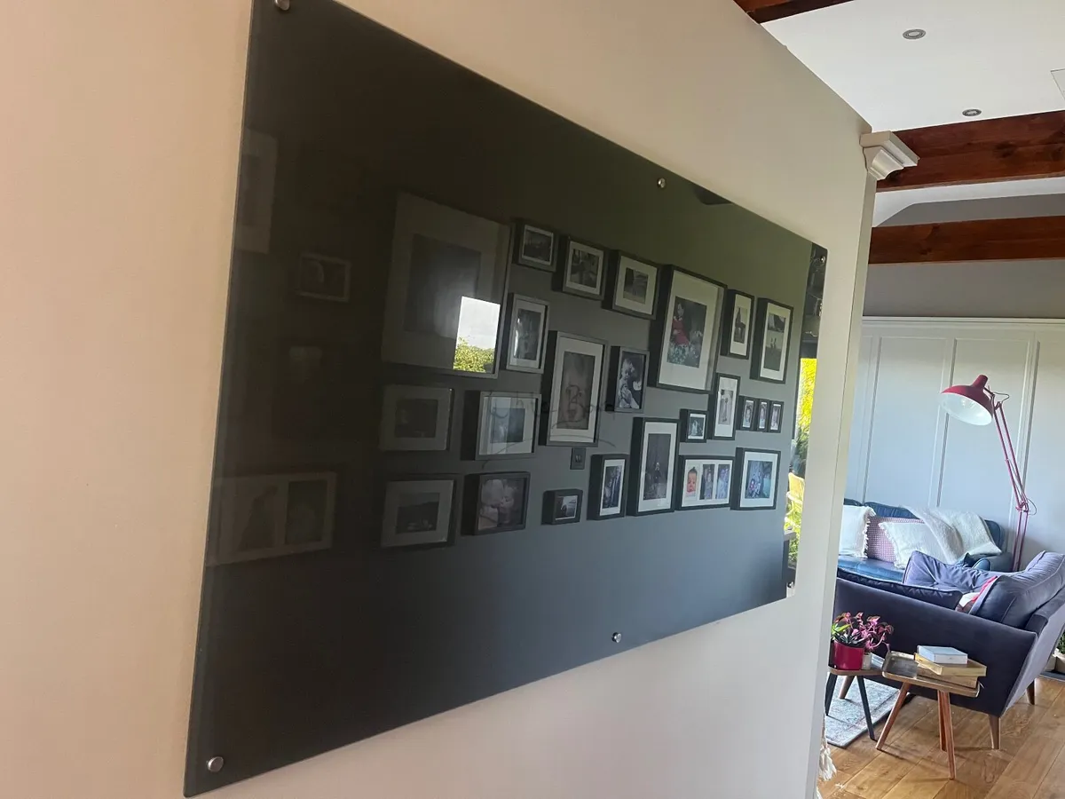 Large Grey  Glass Whiteboard / home organisation - Image 1