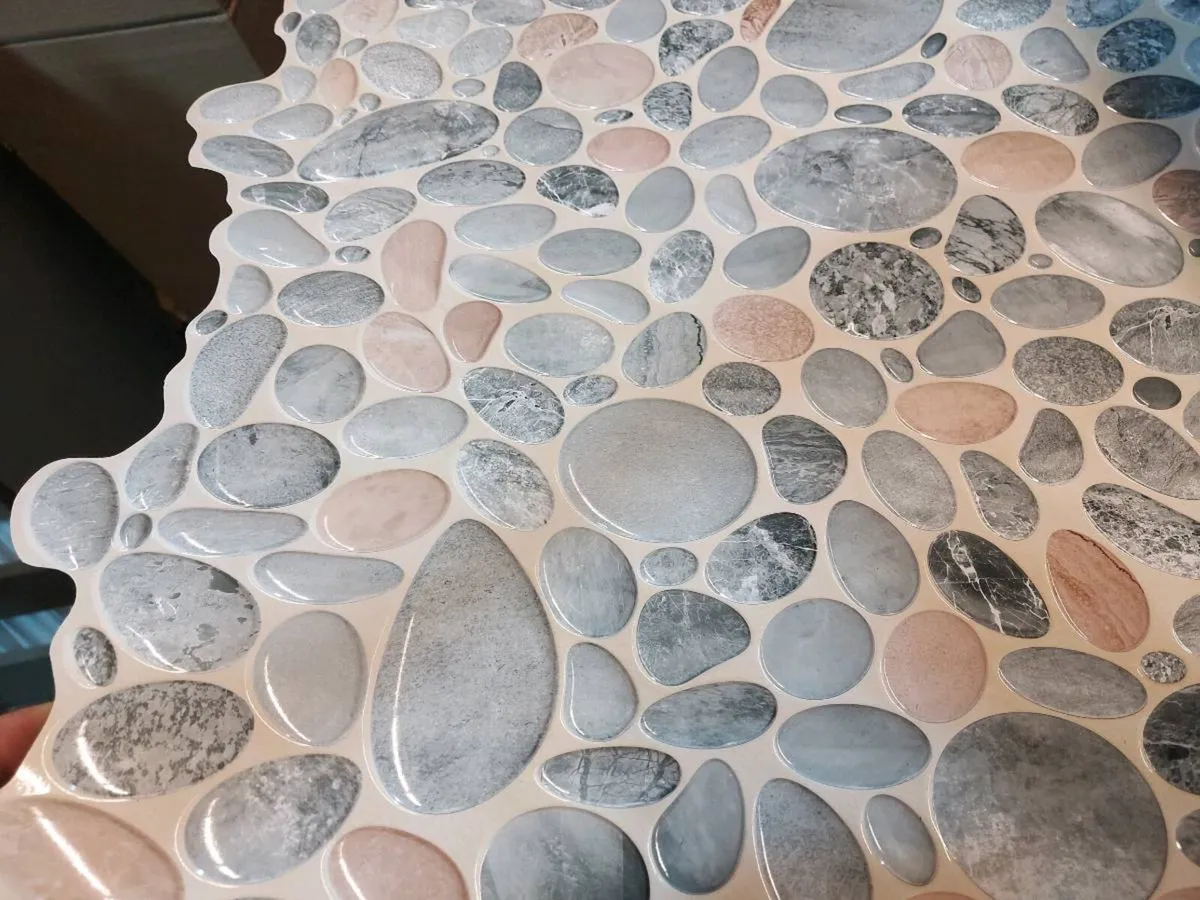 PEBBLE 3D PVC WALL PANELS – GREY & BEIG - Image 4