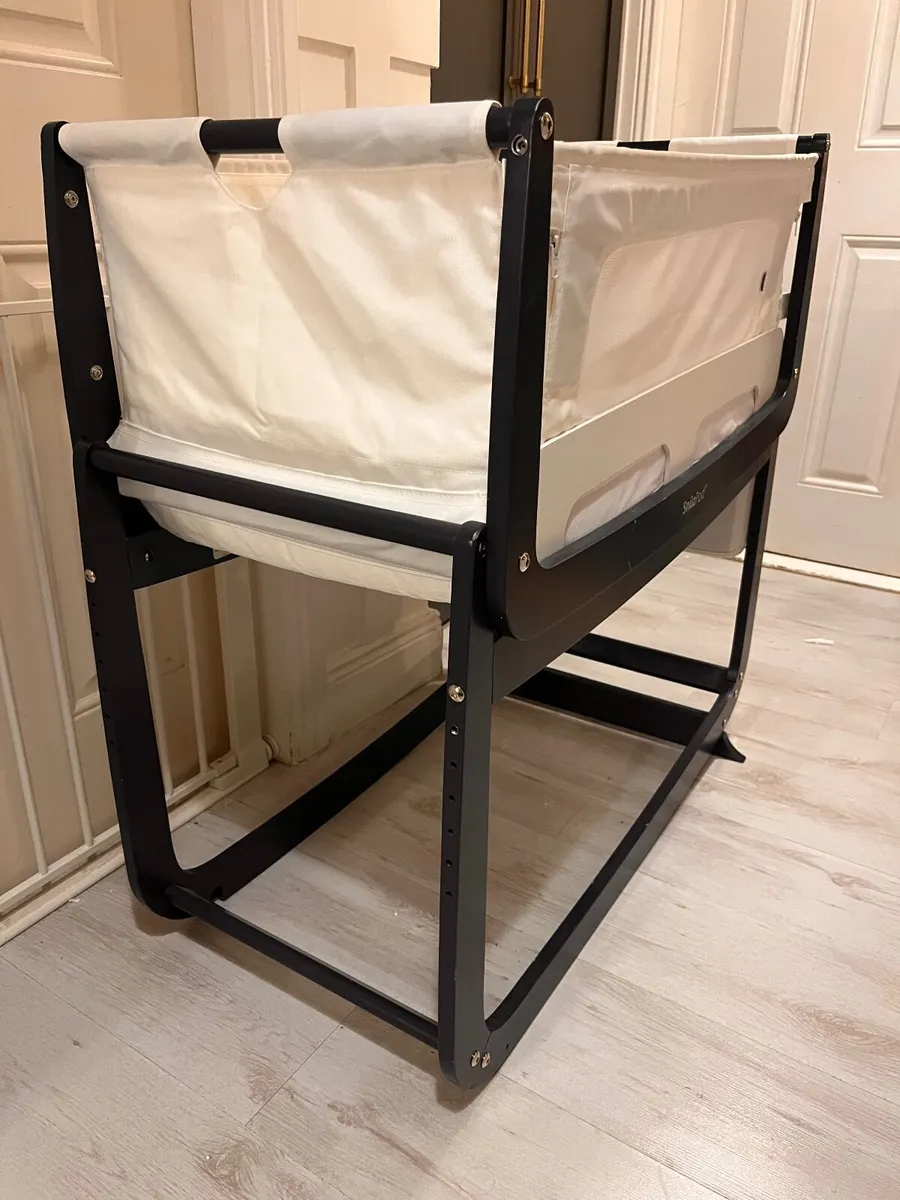 SnuzPod 4 Bedside Crib - Blue with Extras - Image 1