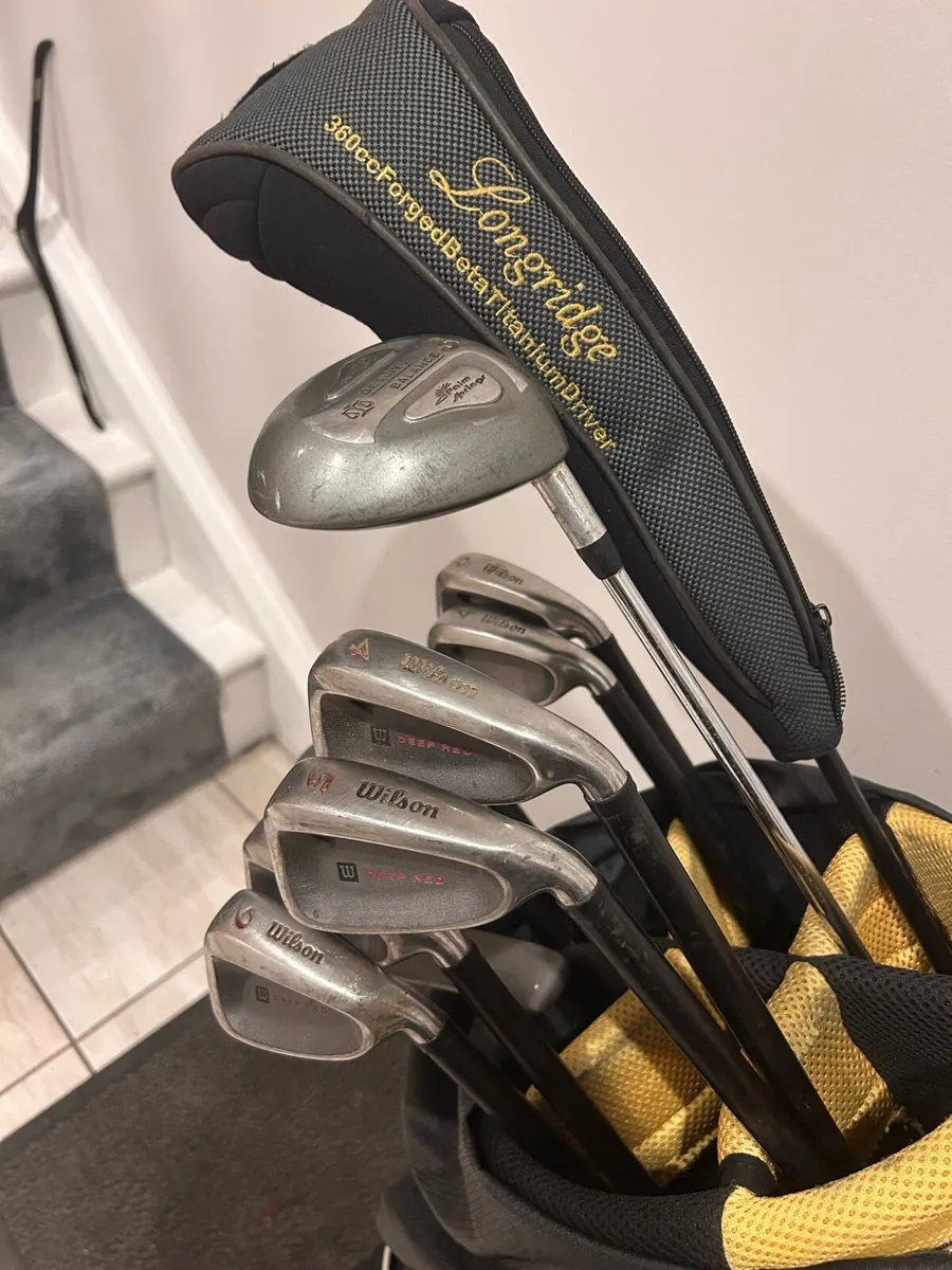 Golf clubs and bag - Image 2