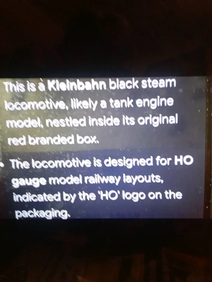 VINTAGE KLEINBAHN LOCOMOTIVE 🚂 BLACK STEAM TANK. - Image 3