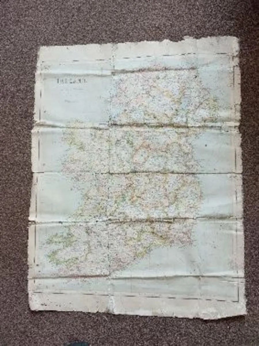 Antique 1880's Map of Ireland - Image 1