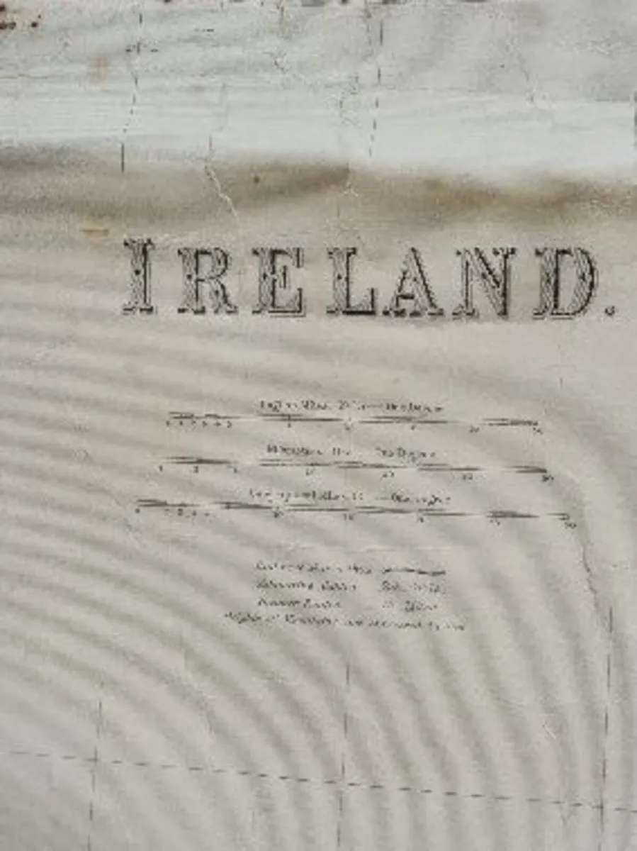 Antique 1880's Map of Ireland - Image 2
