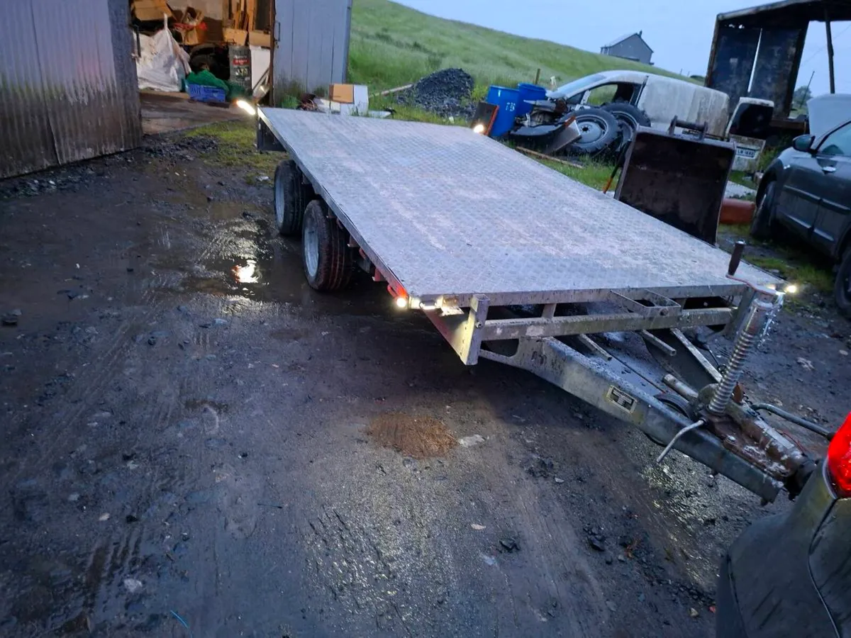 12×6.6 Ivor williams flat bed trailer - Image 1