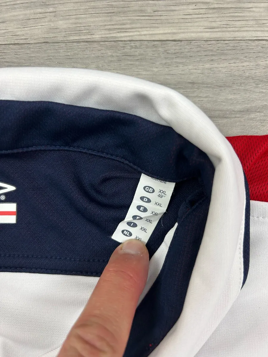 Vintage 2003 England Home Reversible Jersey Shirt - Image 4