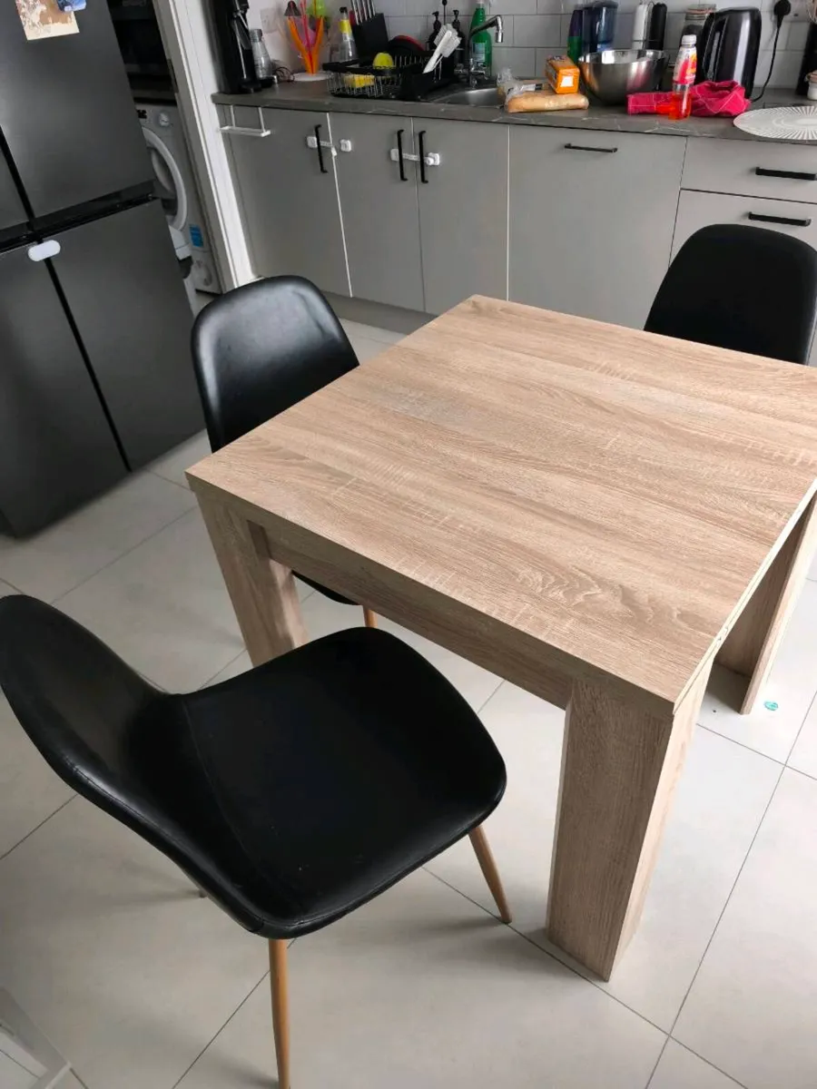 Jysk Jungen Dining Table and 3 Jonstrup Chairs - Image 1