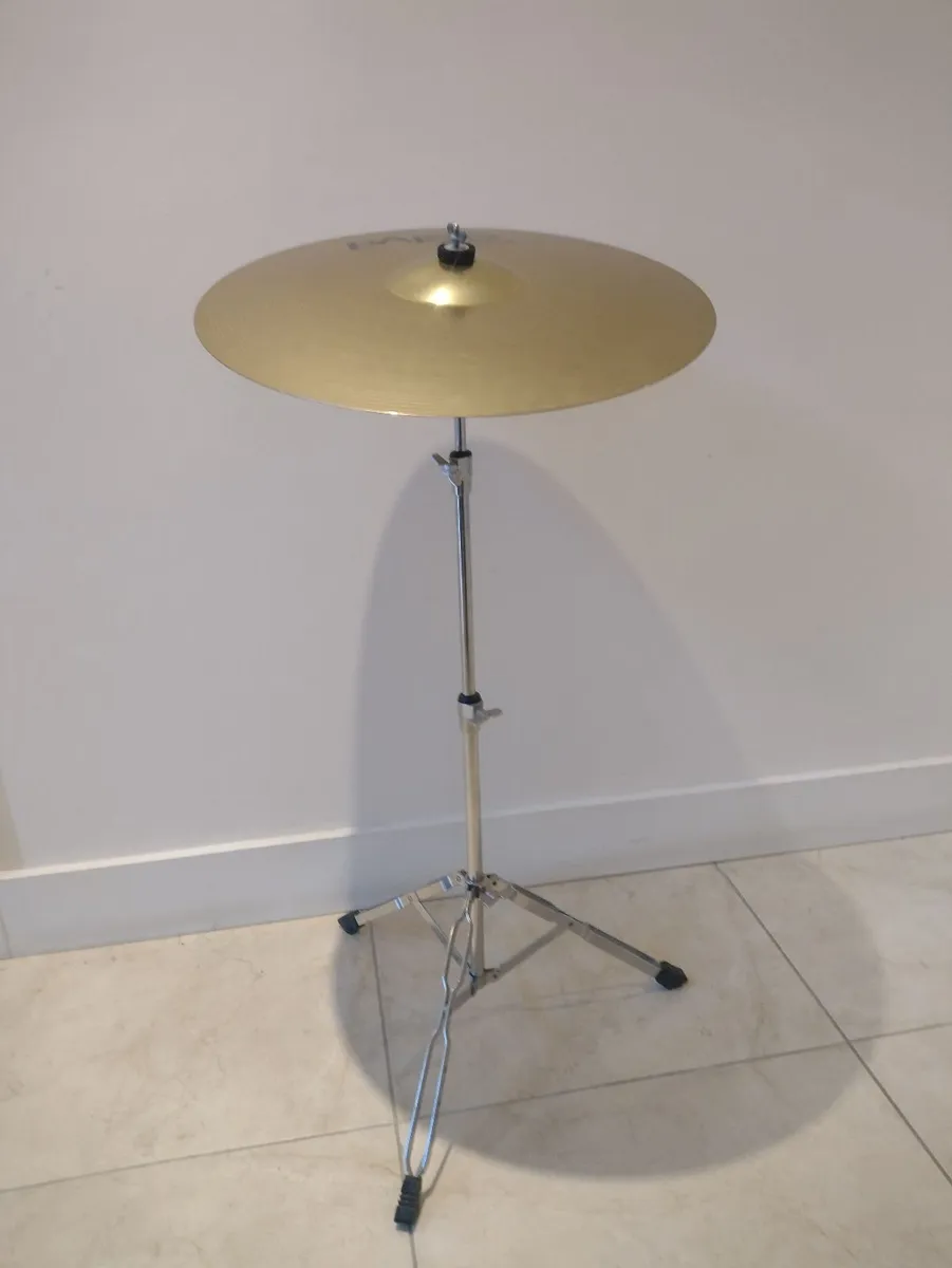 Paiste Ride Cymbal with cymbal stand. - Image 2