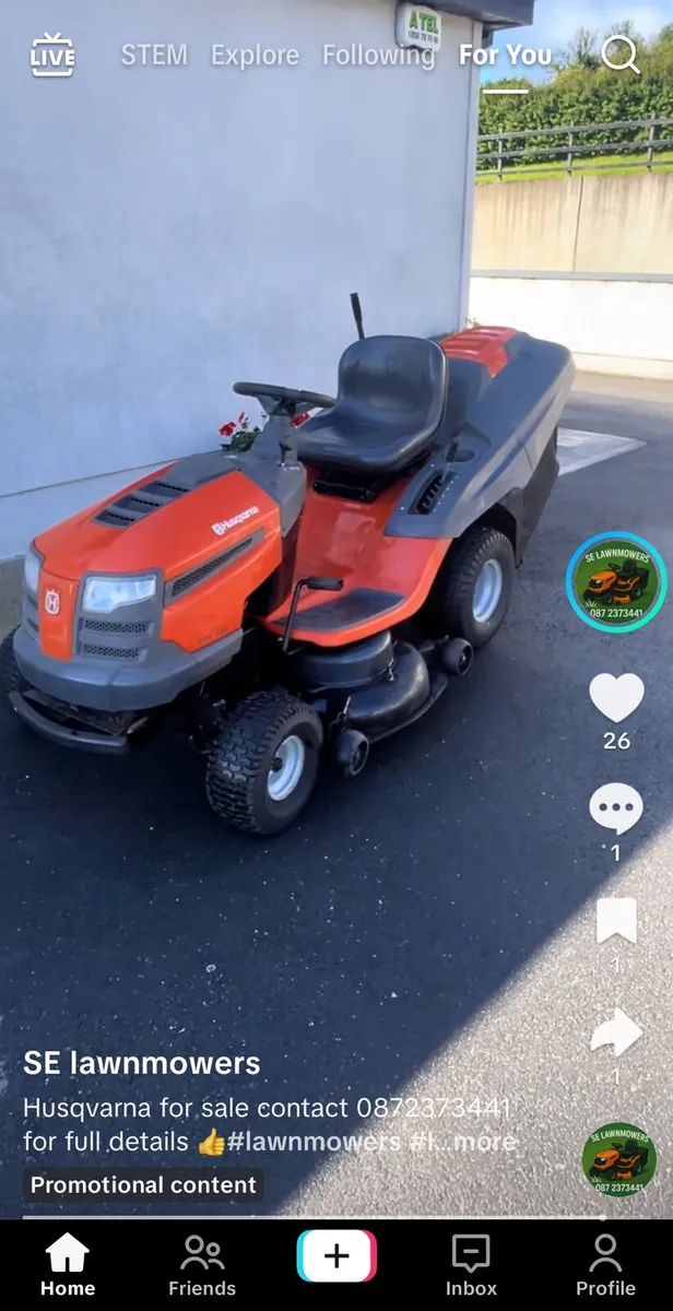 Husquvana lawnmower for sale - Image 1