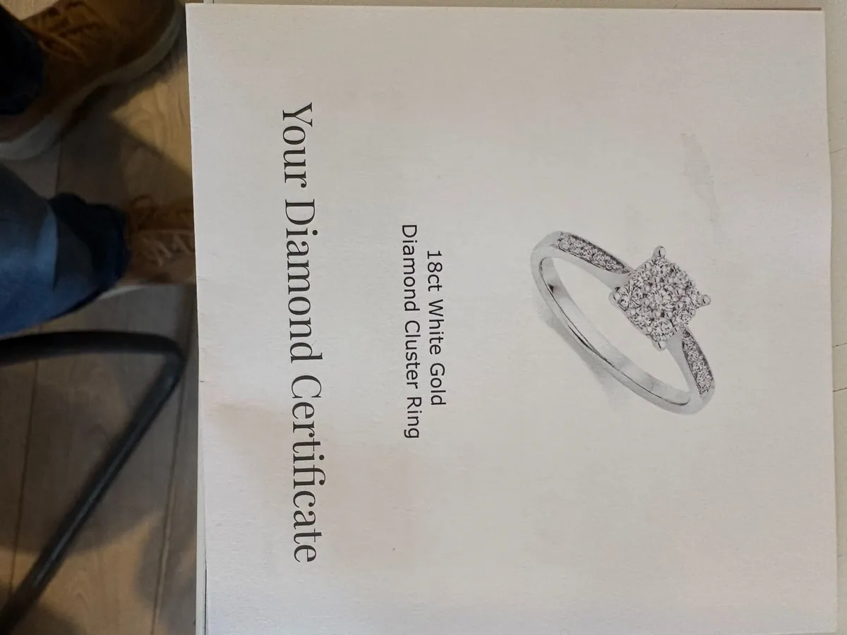 Engagement Ring 18 ct White Gold - Image 2