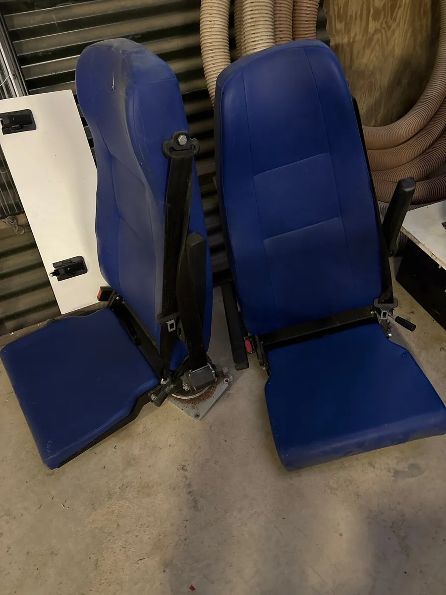 2 1/4 swivel seatbelt seats from ambulance - Image 4