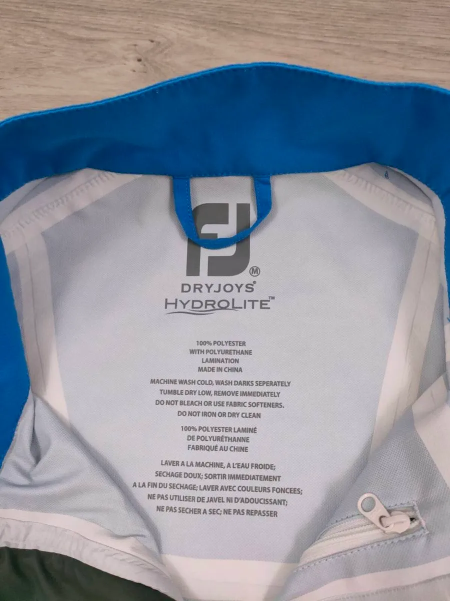 FootJoy FJ Hydrolite Waterproof Golf Jacket Mens M - Image 4