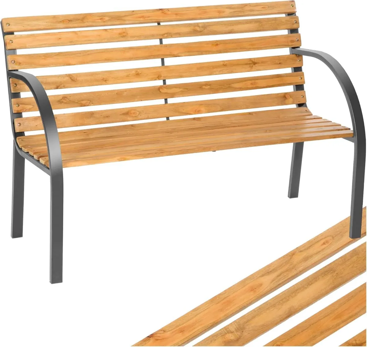 Garden Bench Park Bench Wood Various Models - Image 2