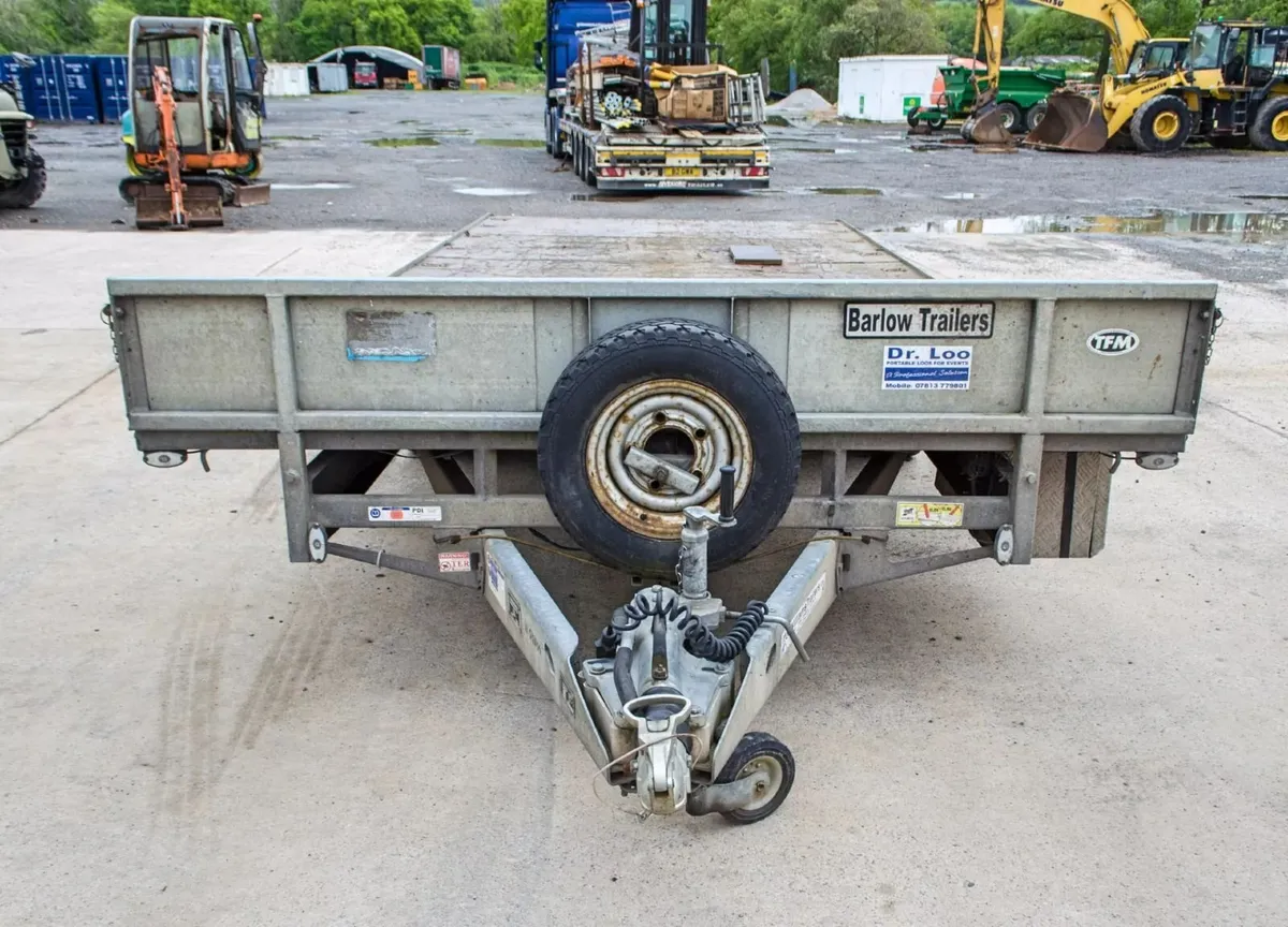 20ft x 8ft tri axle flat bed trailer - Image 2