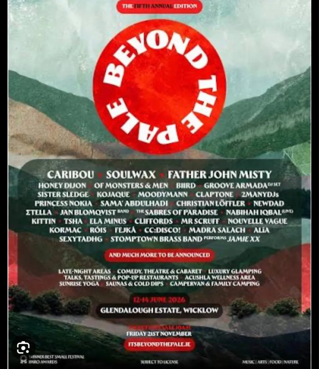 Beyond the Pale Weekend Camping & campervan ticket