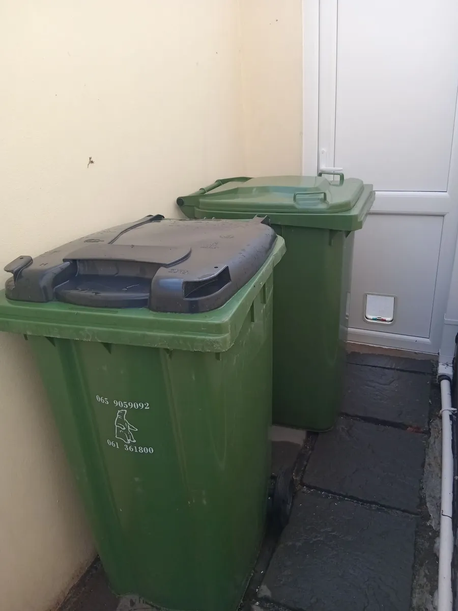 2 BIG WHEELIE BINS - Image 1