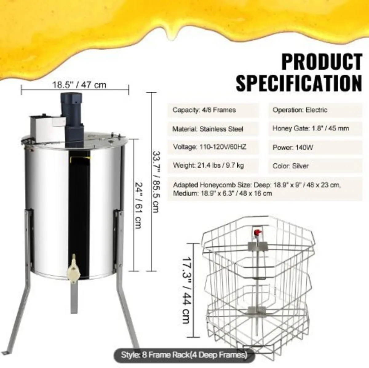 Electric Honey Extractor Beekeeping - Image 3
