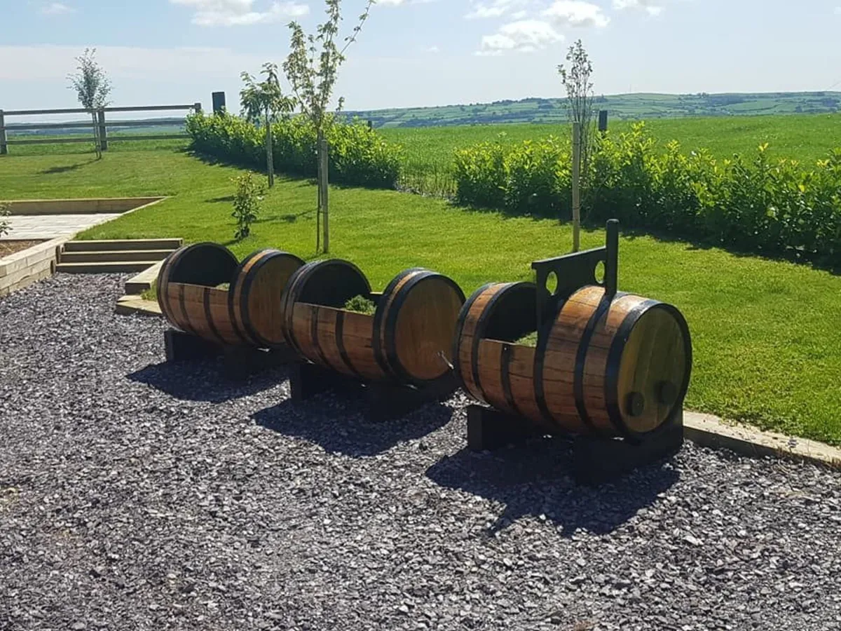 Whiskey Barrel - Oak Train Set - Sale Price - Image 1