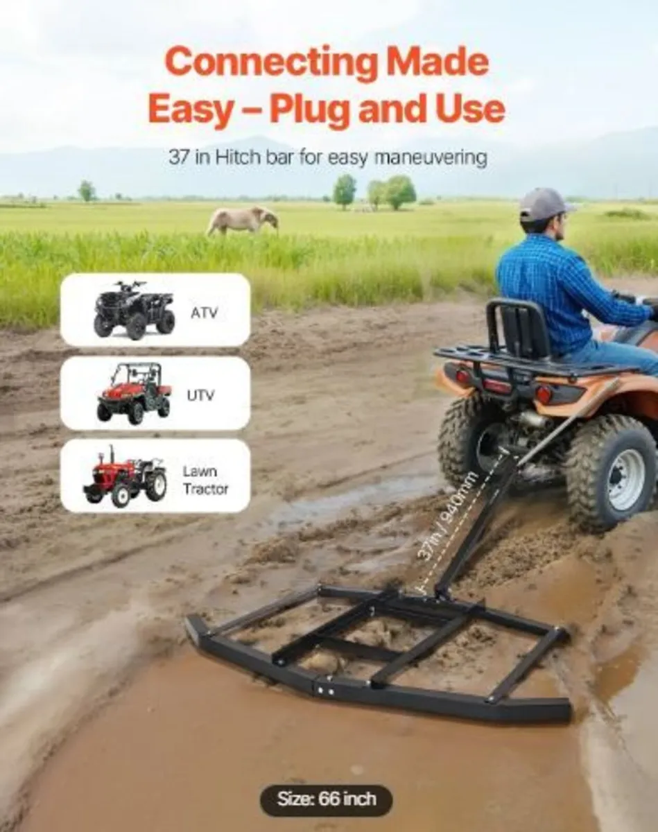 Drag Harrow, 66" Width Tow Behind Drag - Image 4