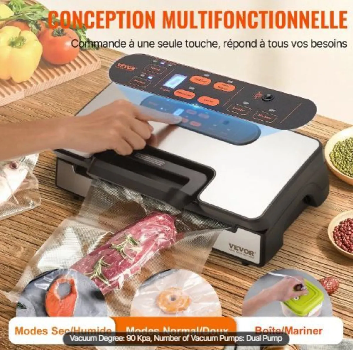 Vacuum Sealer Machine Food Preservation - Image 2