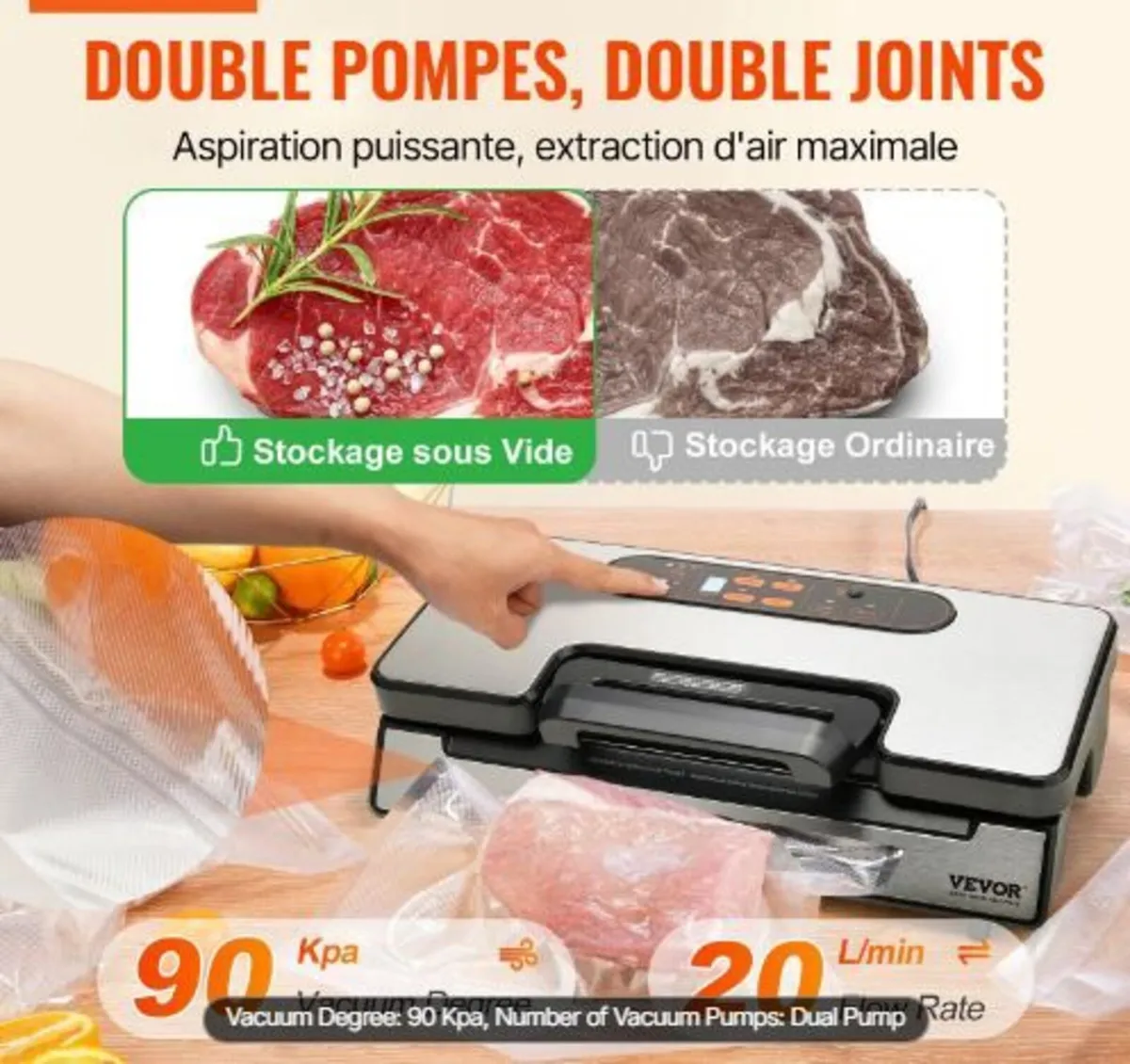 Vacuum Sealer Machine Food Preservation - Image 3