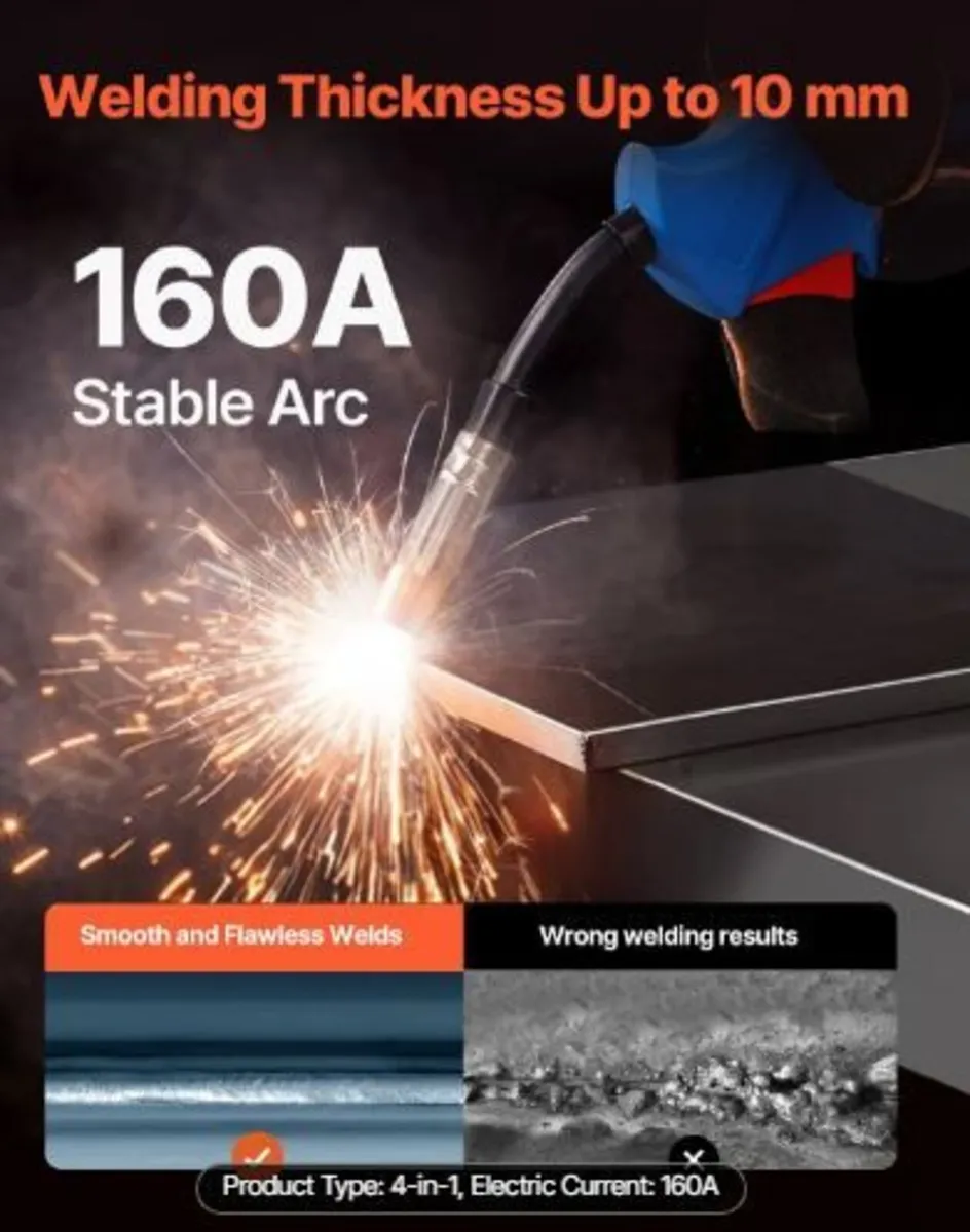 MIG Welder, 160A Synergic Mig Welding - Image 4