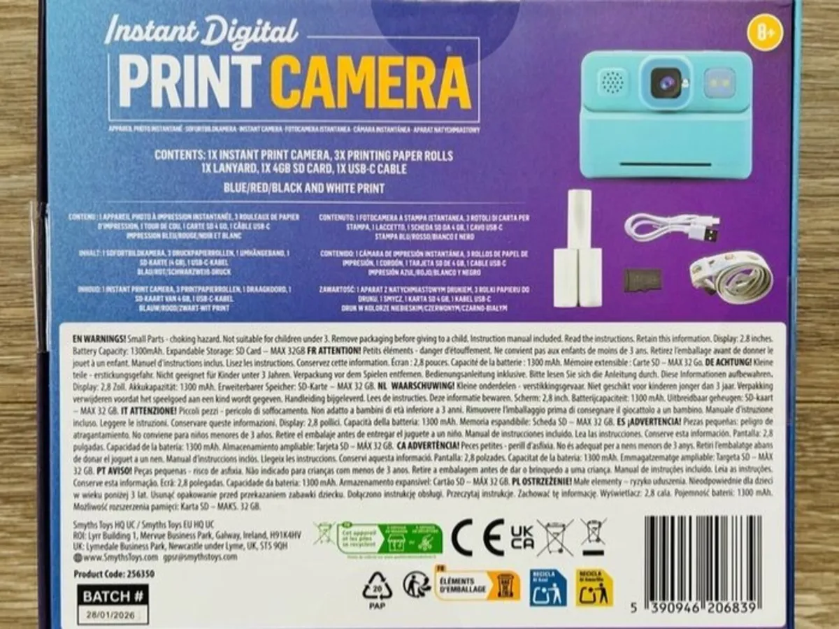 Kids Instant Digital Print Camera, a 5-in-1 device - Image 4