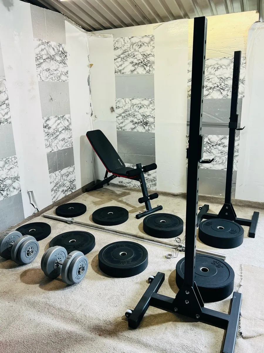 BLK BOX RACK STAND 120KG OLYMPIC WEIGHTS BAR DUMBL - Image 2