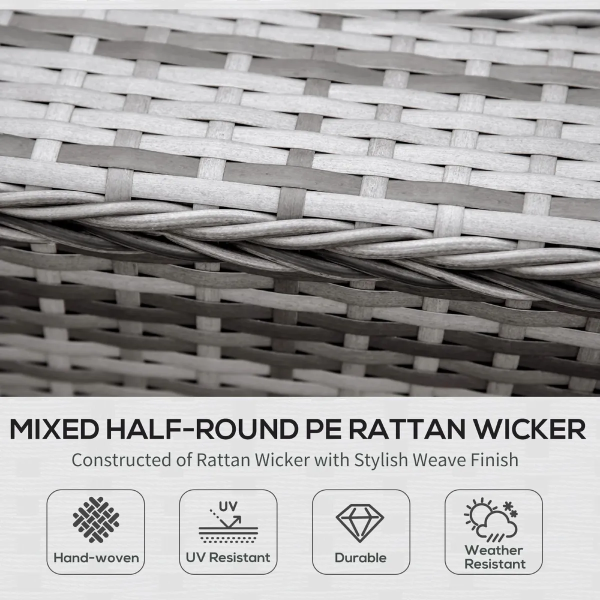 LIMITED DEAL 6 PCs Outdoor Rattan Wicker Sofa Set - Image 3