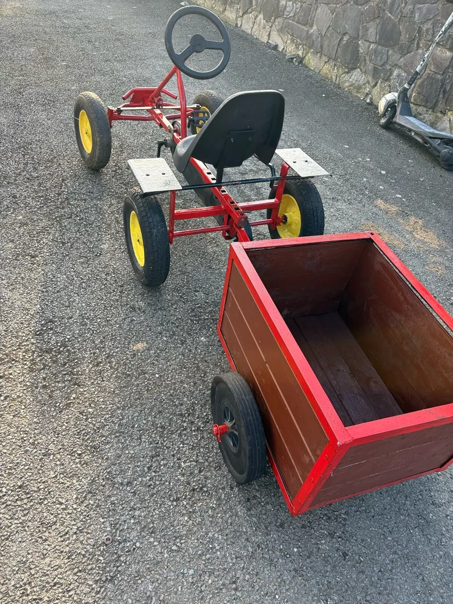Dinocart with homemade trailer - Image 1