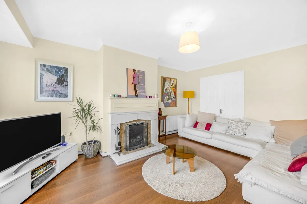 White Linen Sofa - Image 1