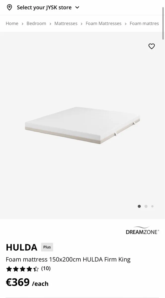 Mattress and King Size Bed frame - Image 2